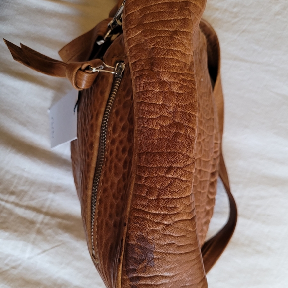 Textured Brown Crossbody Bag - Picture 6 of 11